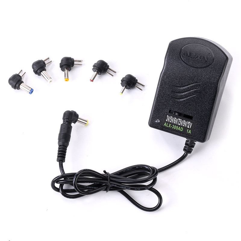 可调电源适配器1A 6头 英规